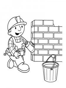 Builder coloring page 1 - Free printable