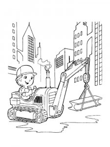 Builder coloring page 12 - Free printable