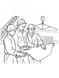Builder coloring page 13 - Free printable