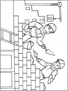 Builder coloring page 14 - Free printable