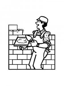Builder coloring page 17 - Free printable