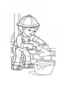 Builder coloring page 2 - Free printable