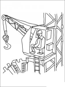 Builder coloring page 5 - Free printable
