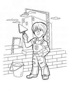Builder coloring page 6 - Free printable