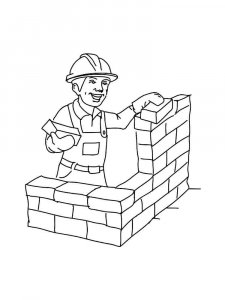 Builder coloring page 7 - Free printable