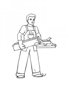 Carpenter Coloring Pages 6