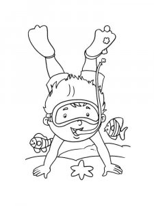 Diver Coloring Pages 9