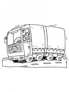 Driver coloring page 14