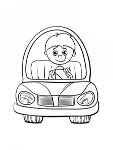 Driver coloring page 17
