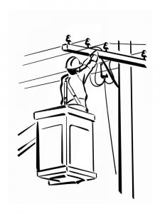 Electrician Coloring Pages 8