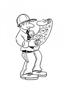 Engineer coloring page 1