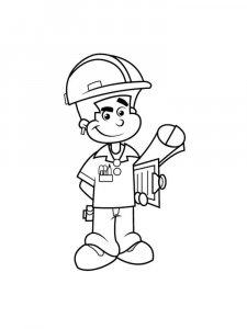 Engineer coloring page 2