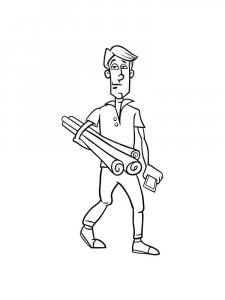 Engineer coloring page 4
