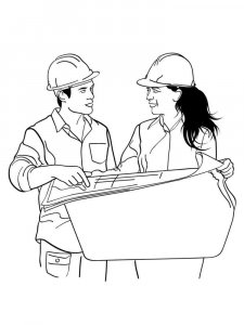 Engineer coloring page 8
