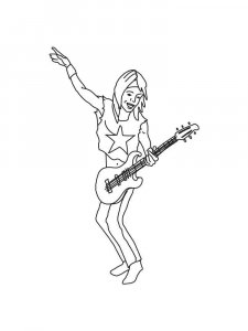 Guitar Player Coloring Pages 13