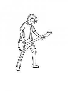 Guitar Player Coloring Pages 14