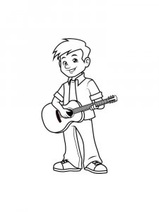 Guitar Player Coloring Pages 20