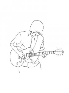 Guitar Player Coloring Pages 23
