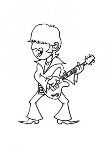 Guitar Player Coloring Pages 24