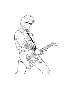 Guitar Player Coloring Pages 25