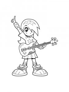 Guitar Player Coloring Pages 3