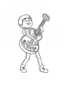 Guitar Player Coloring Pages 4