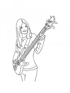 Guitar Player Coloring Pages 8