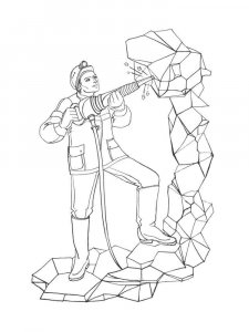 Miner coloring page 2 - Free printable