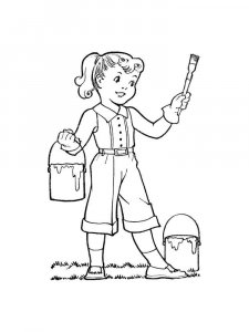 Painter coloring page 12