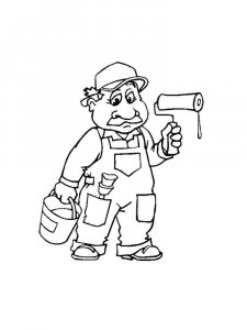 Painter coloring page 13