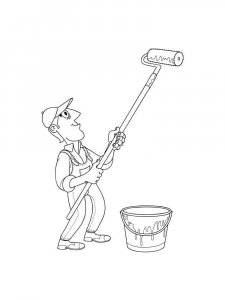 Painter Coloring Pages 16