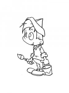 Painter Coloring Pages 2