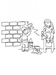 Painter coloring page 5