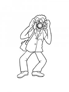 Photographer coloring page 11 - Free printable
