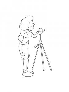 Photographer coloring page 12 - Free printable