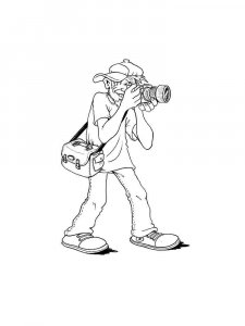 Photographer coloring page 13 - Free printable