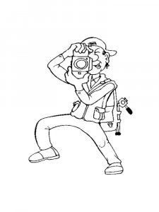 Photographer coloring page 15 - Free printable