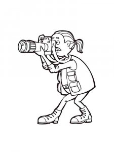 Photographer coloring page 2 - Free printable