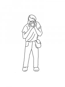 Photographer coloring page 5 - Free printable