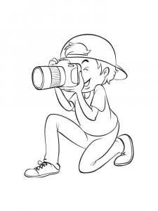 Photographer coloring page 7 - Free printable