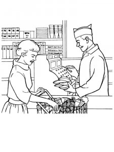 Seller coloring page 18