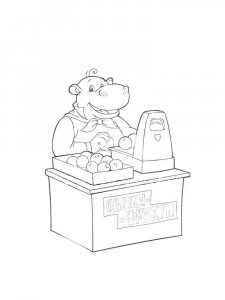 Seller coloring page 9