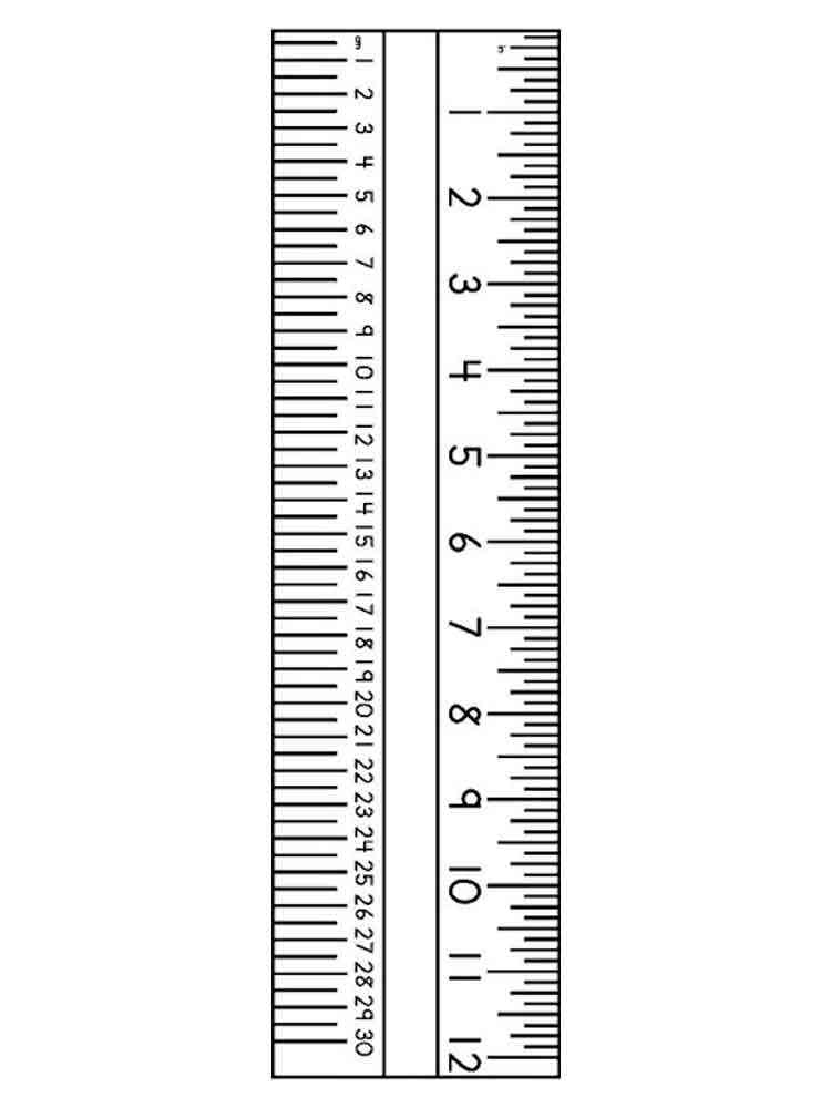 Ruler Colouring Pages Sketch Coloring Page