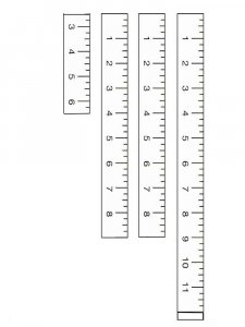 Ruler coloring page 5 - Free printable