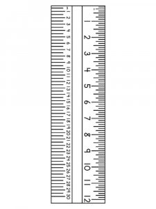 Ruler coloring page 8 - Free printable