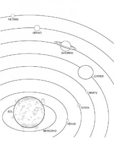 Solar System coloring page 11 - Free printable