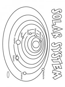 Solar System coloring page 14 - Free printable