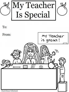 Teacher Appreciation coloring page 4 - Free printable