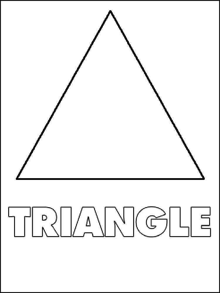 Triangles coloring pages