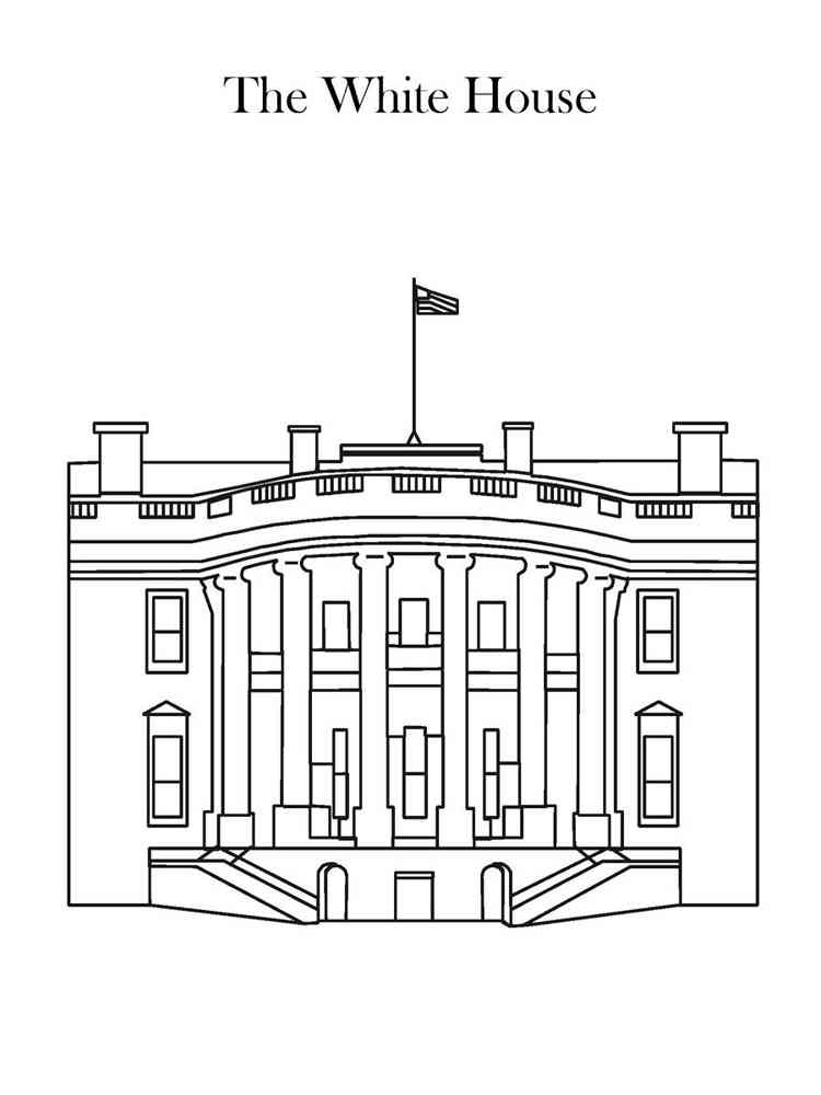 White House coloring pages. Download and print White House coloring pages.